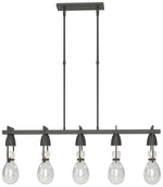 Apothecary 40.5" Wide Natural Iron Pendant
