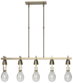 Apothecary 40.5" Wide Soft Gold Pendant