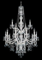 Sophia Chandelier, 12-Light, Antique Silver, Clear Swarovski Crystal, 39"W (6952-48S M63GM)