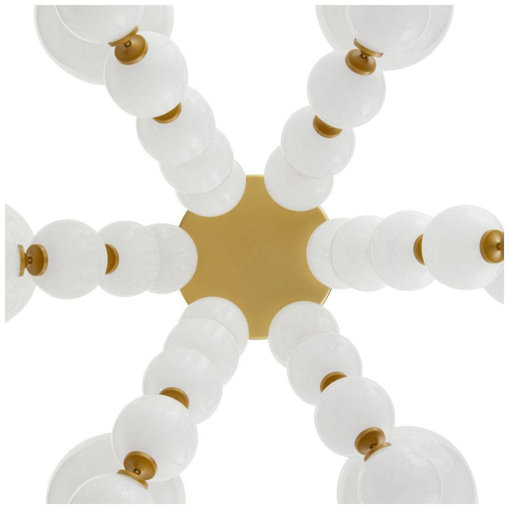 ArteriorsGenesis Chandelier 42" Opal Antique Brass