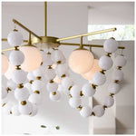 ArteriorsGenesis Chandelier 42" Opal Antique Brass
