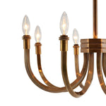 Banana Leaf 9-Lt Chandelier - Gold, Varaluz 901C09GO YV0K03YM97