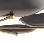 Synapse Chandelier, Integrated LED, Aged Brass, Optic Haze Quartz (BPD32232-AB YUEX014AZX)