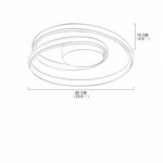 Spiraling Circular LED Modern Ceiling Lights Flush Mount Lighting