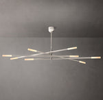 Rousseau 8-Light Mobile Etched Rod Chandelier