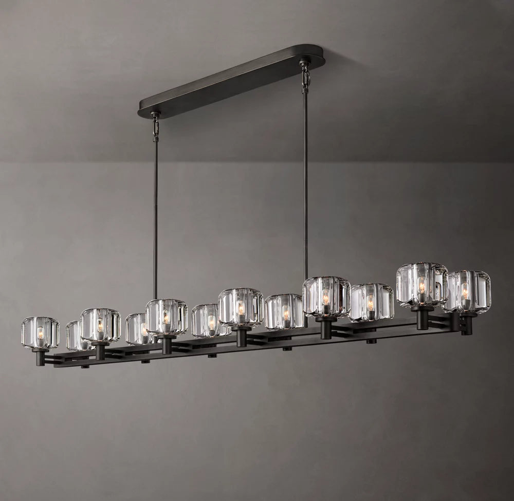 Demaret Double Linear Chandelier 72"