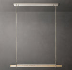 Audubon Crystal Single Bar Linear Chandelier 60"