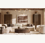 Cabrette Clear Glass Mobile Linear Chandelier