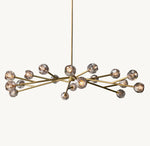 Boule De Cristal Smoke Glass Round Chandelier 72"