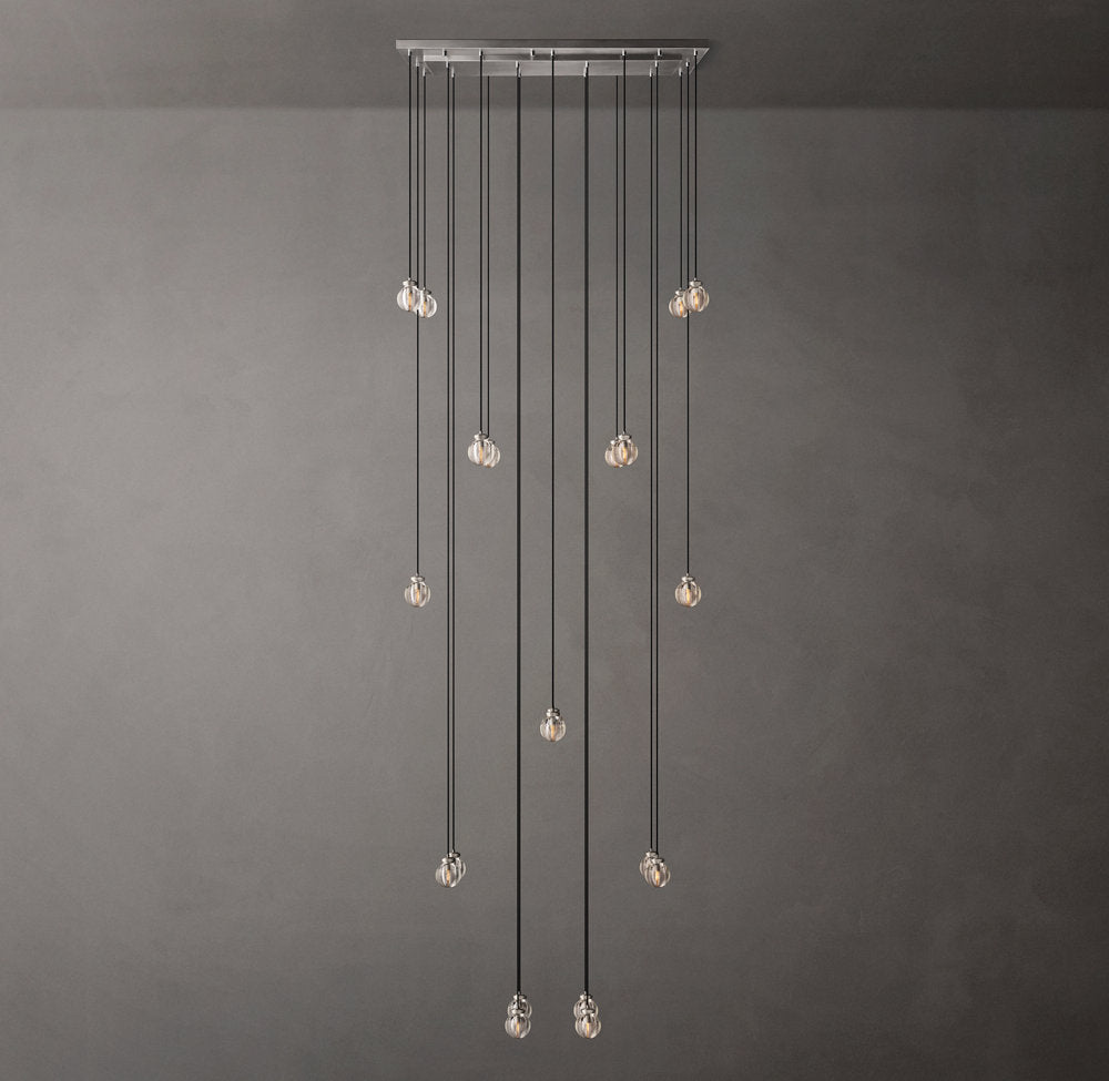 Pearl Rectangular Chandelier 54"