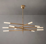 Rousseau 10-Light Mobile Etched Rod Chandelier