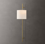 Vela Octagonal Bar Sconce - Round Shade