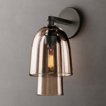 Blom Amber Glass Flute Sconce