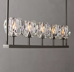 Boule De Cristal Clear Glass Linear Chandelier 48"