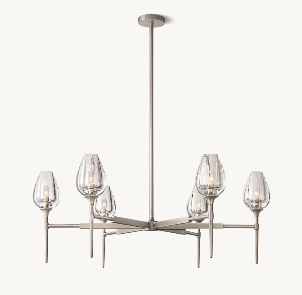 Tulip Round Chandelier 42"