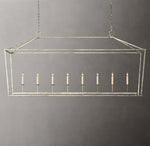 19th C. English Openwork Rectangular Chandelier 72"