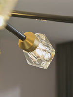 Diamante Crystal Branch Chandelier, Black