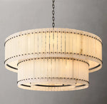 San Marco Alabaster Round Tiered Chandelier 60"