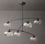 Cabrette Clear Glass Mobile Round Chandelier