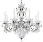 Bagatelle 24.5"H x 26.5"W 11-Light Crystal Chandelier in Silver