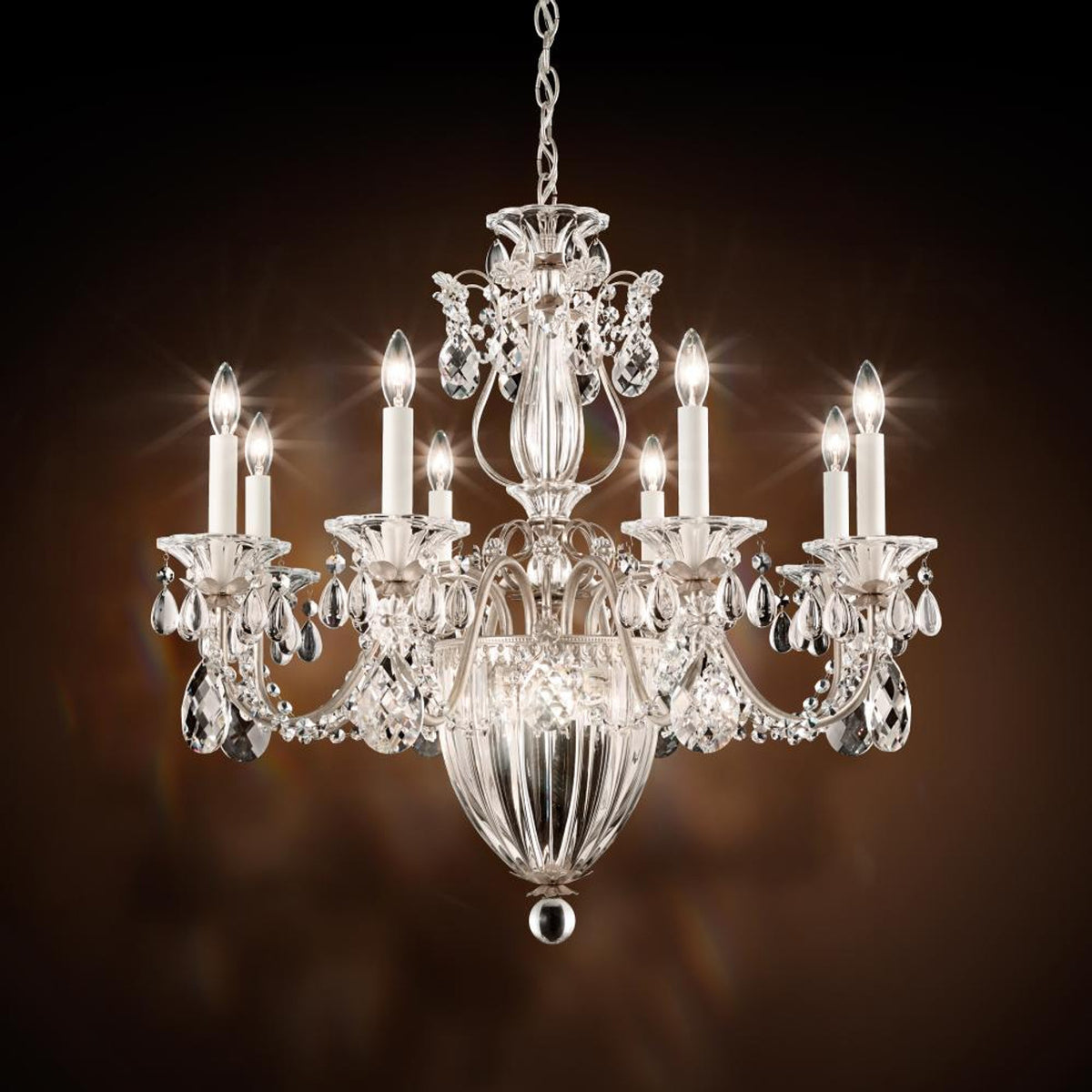 Bagatelle Chandelier, 11-Light, Heirloom Gold, Clear Heritage Crystal, 26.5"W (1238N-22H 1HWRWX)