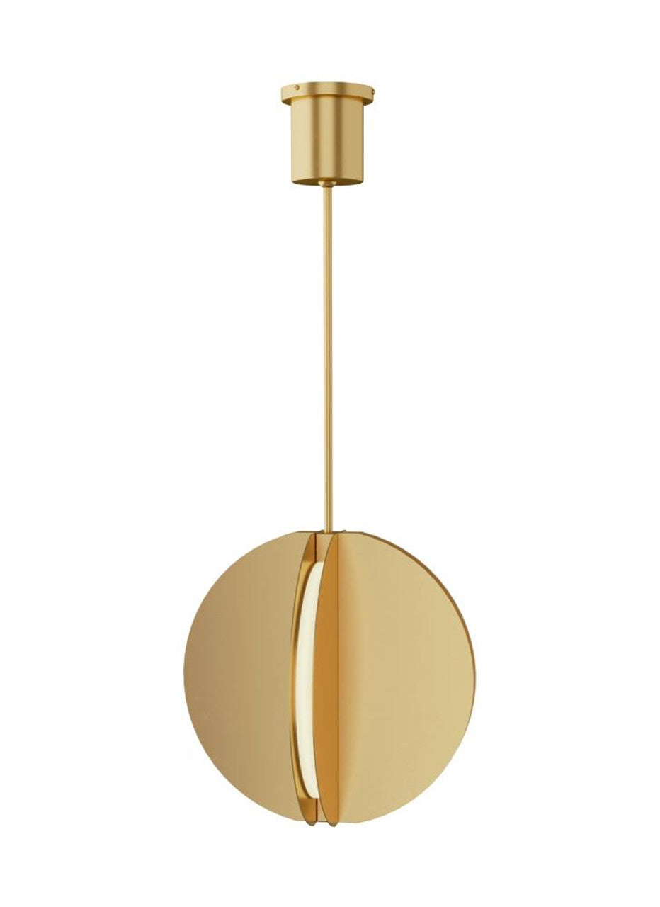 Wit Pendant, 1-Light, LED, Aged Brass, 4"W (700TDWIT5R-LED930 70P9F5M)