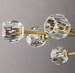 Boule De Cristal Clear Glass Oval Chandelier 72"