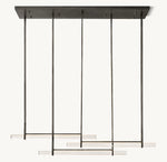 Audubon Crystal Triple Bar Linear Chandelier