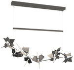 Belladonna 50.3"W Black Accented Natural Iron Standard LED Pendant