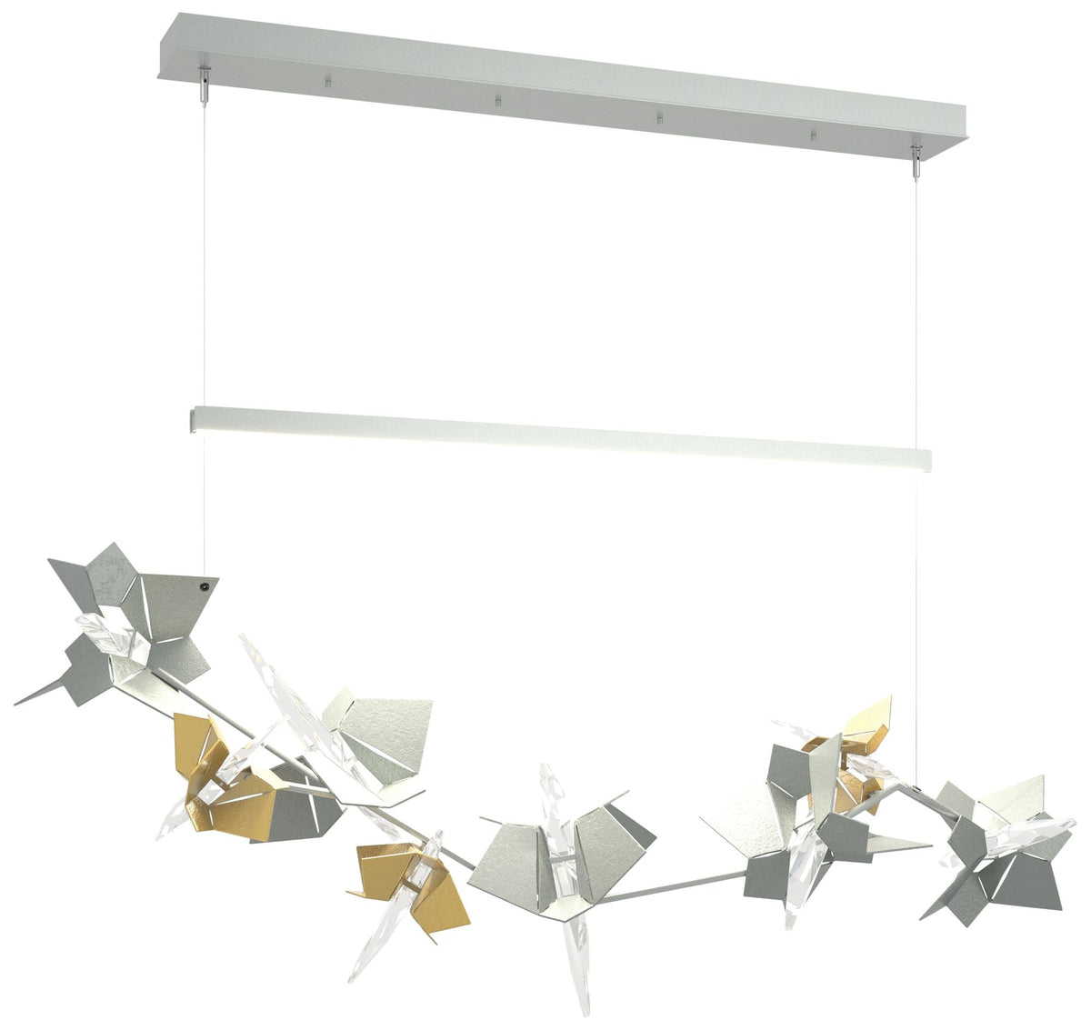 Belladonna 50.3"W Modern Brass AccentedStandard LED Pendant