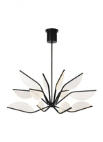 Belterra Chandelier, 12-Light, LED, Matte Black, Acrylic, 38"W (700BLT38B-LED930 70P9D5Z)