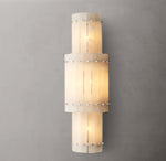 San Marco Alabaster Grand Round Sconce