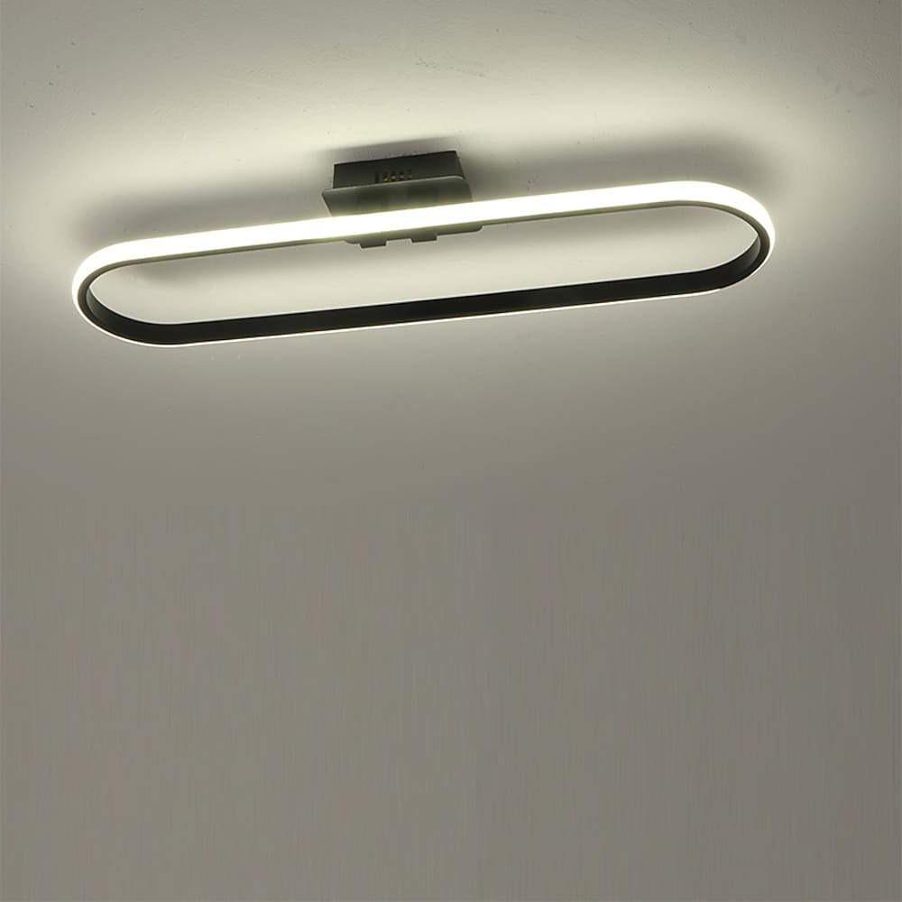 Rounded Rectangle Dimmable LED Contemporary Ceiling Light Flush Mount Lighting
