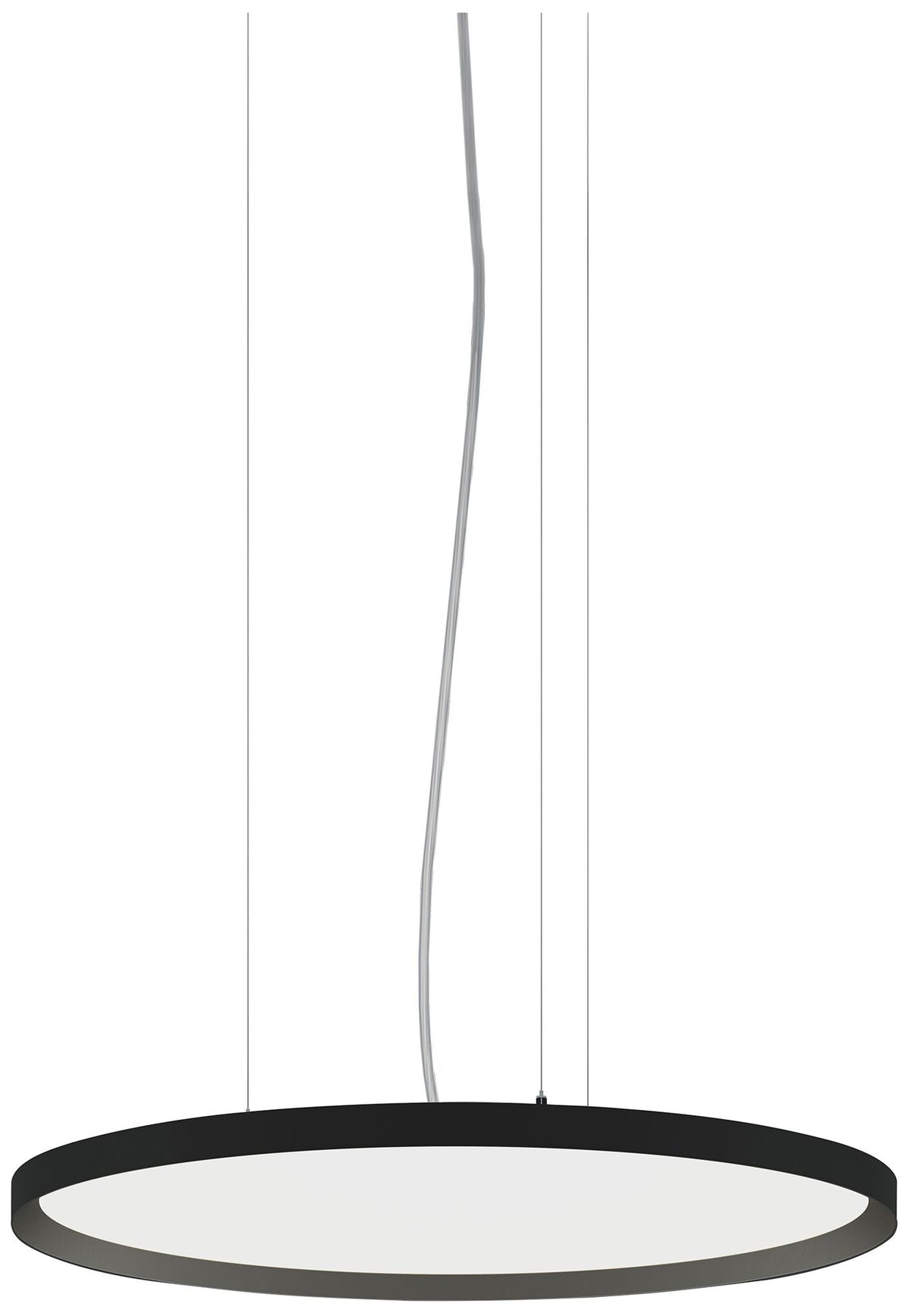 Bina 24" Round Direct/Indirect Light Black Pendant