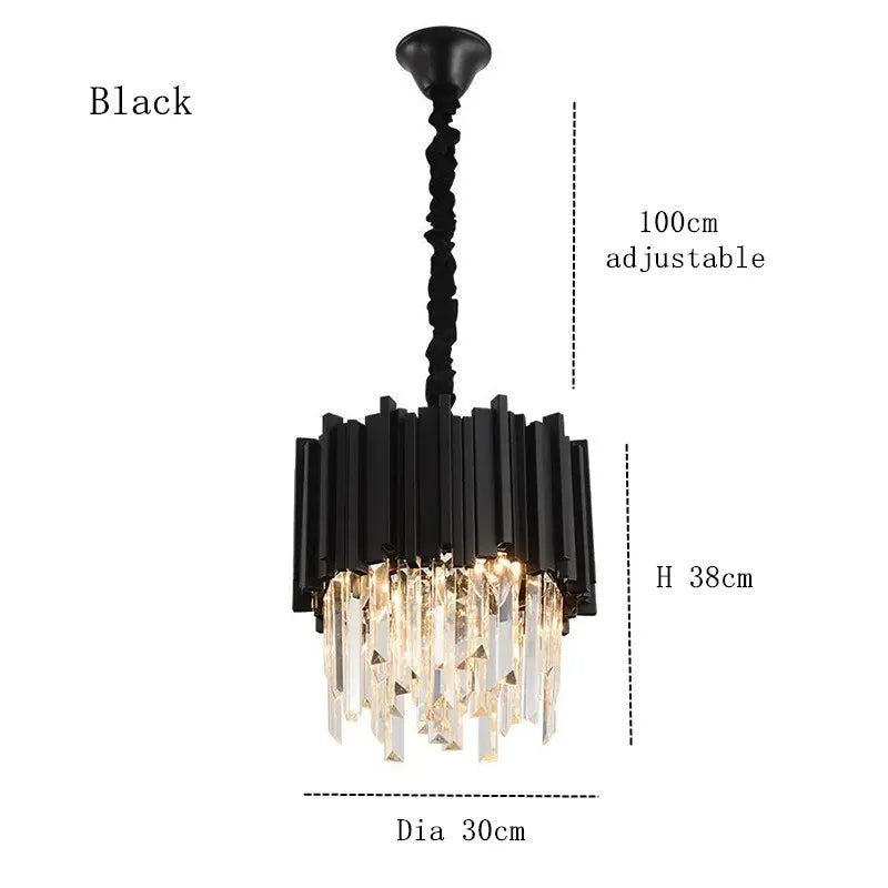 Gio 12" Crystal Light Fixture