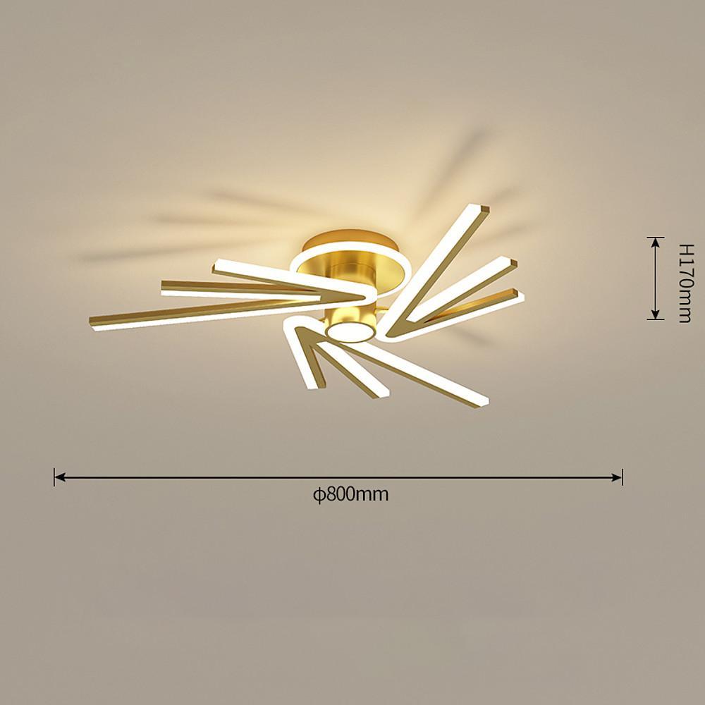 Abstract Tube Flower Shaped LED Nordic Flush Mount Lighting Ceiling Lights