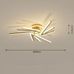 Abstract Tube Flower Shaped LED Nordic Flush Mount Lighting Ceiling Lights