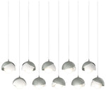 Brooklyn 44.5"W 10-Light White Accented Double Rectangular Long Pendan