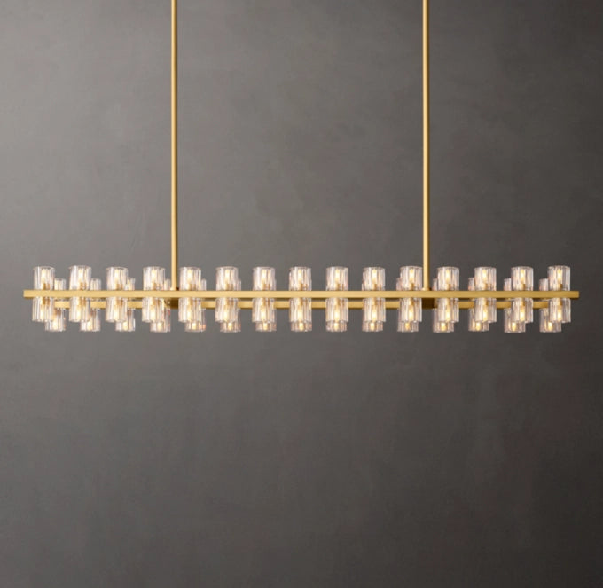 Arcachon LED Rectangular Chandelier 54"