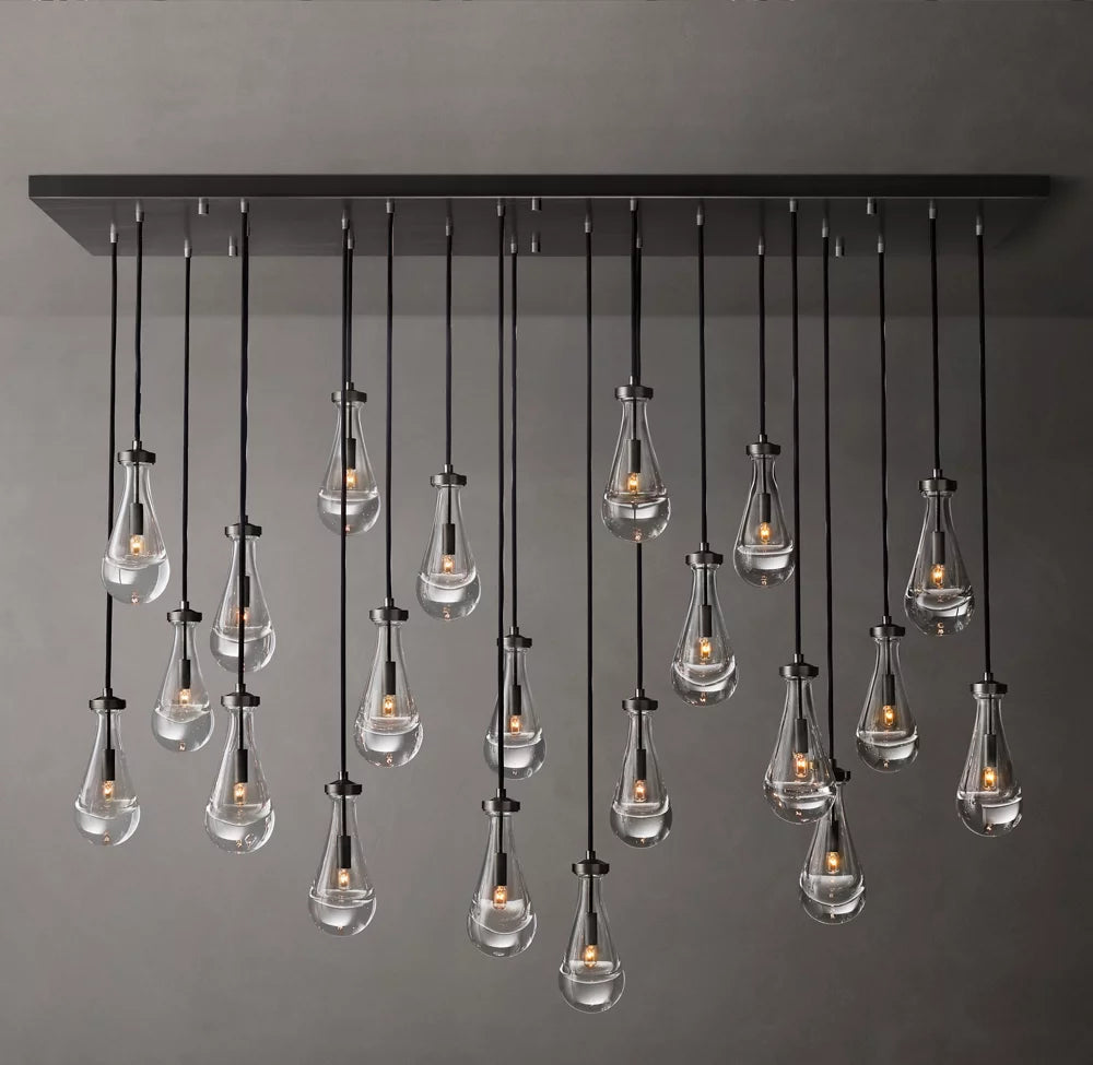 Rain Rectangular Chandelier 72"