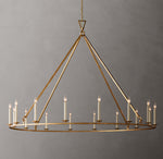 19TH C. ENGLISH OPENWORK ROUND CHANDELIER 72"