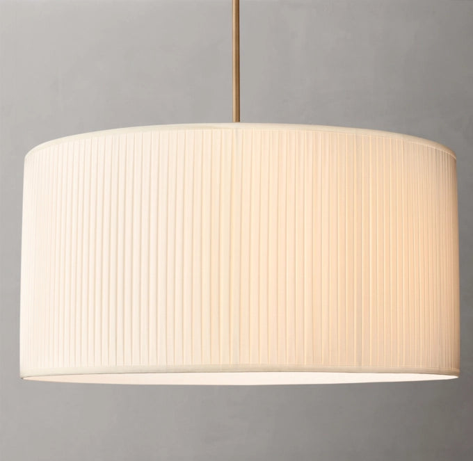 Reed?Pleated Drum Pendant
