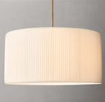 Reed?Pleated Drum Pendant
