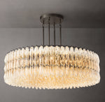 Chiara Clear Glass Round Chandelier 62"