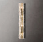 Lattice Clear Glass Grand Sconce