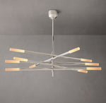 Rousseau 10-Light Mobile Etched Rod Chandelier
