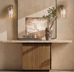 Blom Clear Glass Flute Sconce