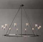 Torche De Verre Round Chandelier 70"