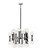 Stellar Chandelier, 24-Light, Black, 30"W (C75324BKCL 305UT84)