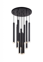 Particles Pendant, 12-Light, Brass, 38"W (C58212AGOP 305UR6K)